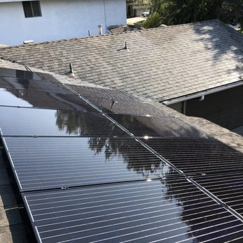 Residential solar panel cleaning service increasing energy efficiency in VA